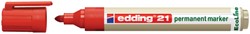 Permanent marker Edding 21 Eco 1.5-3mm rood