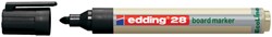 Viltstift edding 28 whiteboard Ecoline rond 1.5-3mm zwart | afname per 10 stuks