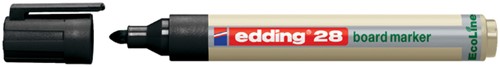 Viltstift edding 28 whiteboard Ecoline rond 1.5-3mm zwart | afname per 10 stuks