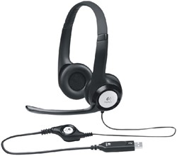 Headset Logitech H390 over ear USB zwart