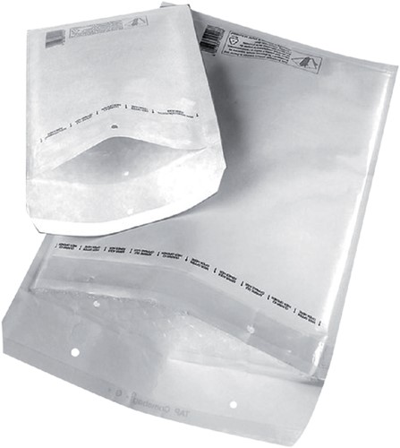 Luchtkussen enveloppen Quantore nr15 binnenmaat: 220x265mm buitenmaat: 240x275mm wit 100 stuks