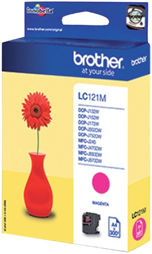 Inktcartridge Brother LC-121M magenta