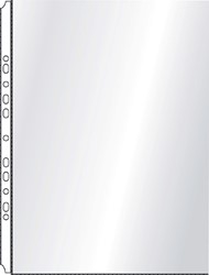 Showtas Quantore A3 11-gaats PP 0,08mm generfd staand transparant 10 stuks