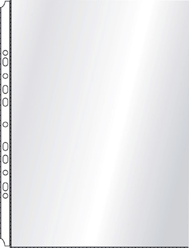 Showtas Quantore A3 11-gaats PP 0,08mm generfd staand transparant 10 stuks