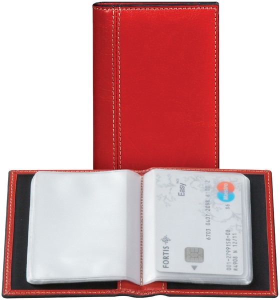 Reis Meting Periodiek Pasjeshouder / creditkaart etui Brepols Palermo cap. 40 pasjes omslag: rood  385033060700