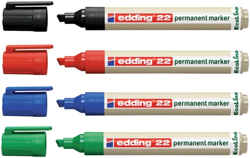 Permanent marker Edding 22 Eco 2-5mm zwart | afname per 10 stuks-2