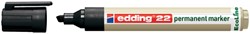 Permanent marker Edding 22 Eco 2-5mm zwart | afname per 10 stuks