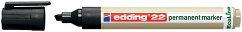Permanent marker Edding 22 Eco 2-5mm zwart | afname per 10 stuks