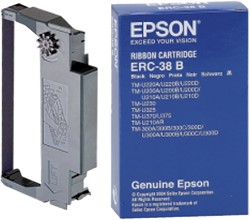 Inktlint Epson S015244 ERC38 nylon zwart