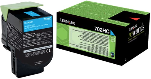 Toner Lexmark #702 blauw