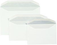Bank envelop Quantore C6 114X162mm 80 grams zelfklevend wit 100 stuks-2