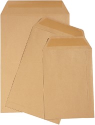 Envelop Quantore loonzak 95x145mm 70 grams bruin 1.000 stuks