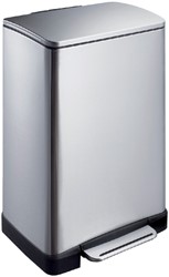 Afvalbak pedaalemmer EKO 40 liter mat RVS