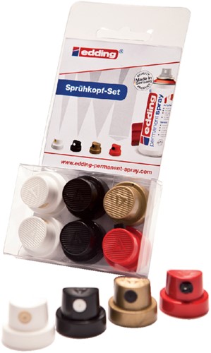 Edding spuitkopset 6 stuks