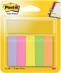Indextabs 3M Post-it 670/5 papier assorti 5x 100 stuks