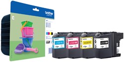 Inktcartridge Brother LC-221 zwart + 3 kleuren