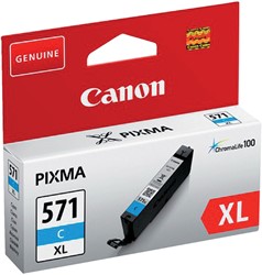 Inktcartridge Canon CLI-571CXL blauw