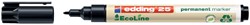Permanent marker Edding 25 Eco 1mm zwart | afname per 10 stuks