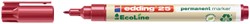 Permanent marker Edding 25 Eco 1mm rood | afname per 10 stuks