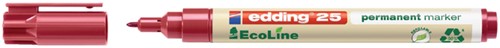Permanent marker Edding 25 Eco 1mm rood | afname per 10 stuks