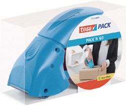 Plakbandhouder / dozensluiter Tesa Pack 'N Go blauw