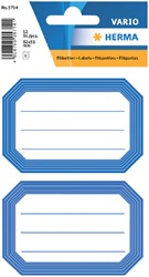 Etiket Herma 5714 82x55mm schrift blauwe rand 12 stuks
