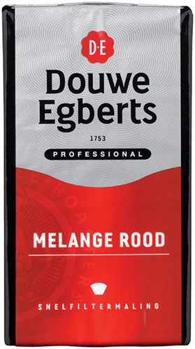 Koffie Douwe Egberts snelfiltermaling Roodmerk 500 gram