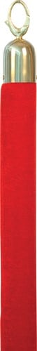 Afzetkoord Securit 150cm rood met goudkleurige knop