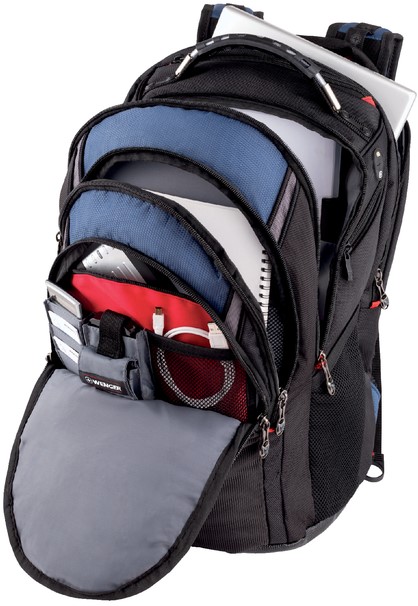 Laptoptas Rugzak Wenger Ibex 17 inch zwart. bij Dijkgraaf in Apeldoorn