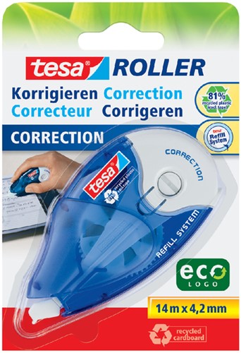 Correctieroller Tesa® ecoLogo® navulbaar 4,2mmx14m