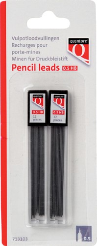 Potloodstift Quantore 0.5mm HB | afname per 10 kokertjes