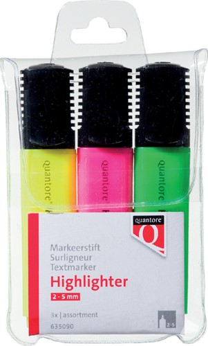 Markeerstift Quantore 3-delig assorti