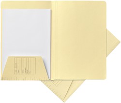 Binnenmap Jalema A4 met klep lichtgeel | afname per 100 stuks