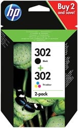 Inktcartridge HP X4D37AE 302 zwart + kleur