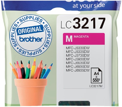 Inktcartridge Brother LC-3217M magenta