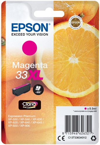 Inktcartridge Epson 33XL T3363 magenta