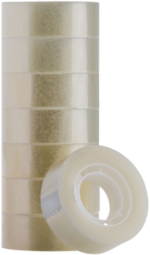 Plakband Quantore 19mmx33m transparant | afname per 8 stuks