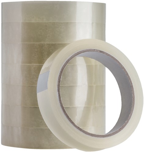 Plakband Quantore 19mmx66m transparant | afname per 8 rollen