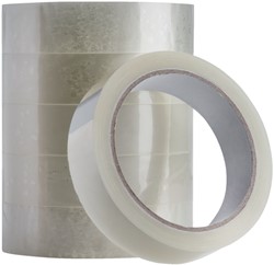 Plakband Quantore 25mmx66m transparant | afname per 6 stuks