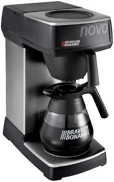 Excentriek Diversen Grammatica Koffiezetapparaat Bravilor Novo incl. glazen kan