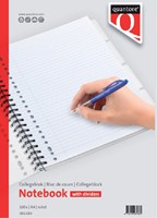 Collegeblok Quantore A4 lijn 100 vel 23-gaats 4 tabs met spiraal-3