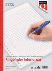 Ringbandpapier Quantore A4 23-rings 100 vel 70 grams lijn 