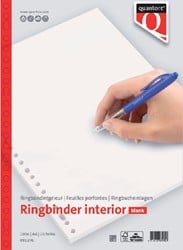 Ringbandpapier Quantore A4 23-rings 100 vel 70 grams blanco 