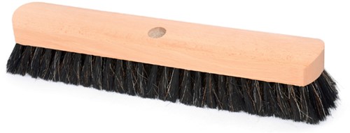 Zaalbezem hout 40cm zwart gat Ø23,5mm