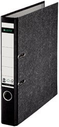 Laster Premedicatie Samenwerking Ordner Leitz 1080 A4 brede rug 80mm karton zwart gewolkt