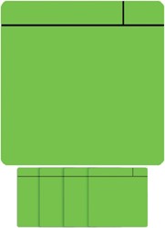 Magneet scrum 7,5cmx7,5cm groen 5 stuks