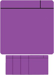 Magneet scrum 7,5cmx7,5cm paars 5 stuks