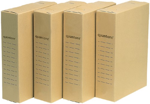 Archiefdoos Quantore A4 230x80x320mm bruin