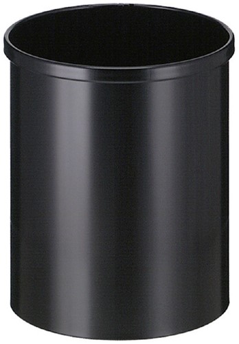 Papierbak Vepabins rond 15 liter zwart