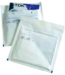 Luchtkussen enveloppen Quantore voor CD binnenmaat: 180x165mm buitenmaat: 200x175mm wit 5 stuks